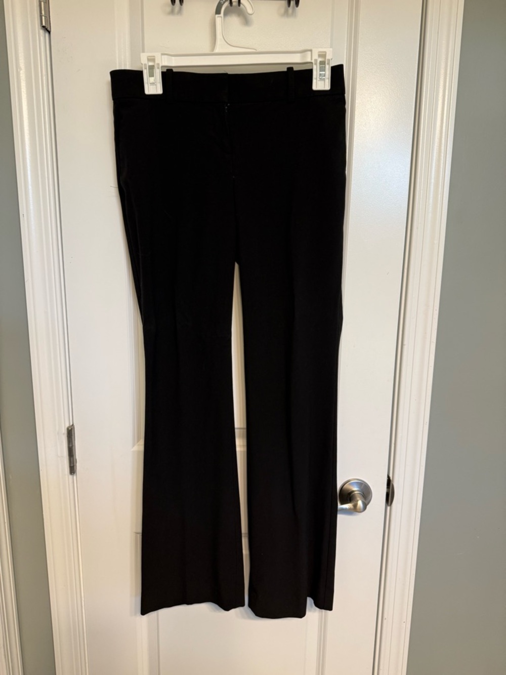 Ann Taylor Black Boot-Cut Dress Pants